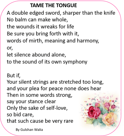 Tame the tongue